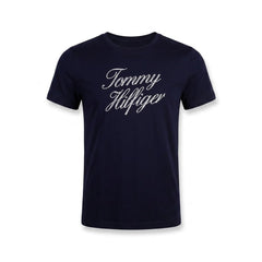 TH WOMEN S/S R.NECK SHIRT XW04331-401 NVY M (IRS) Default Title - MamasJan mens wear