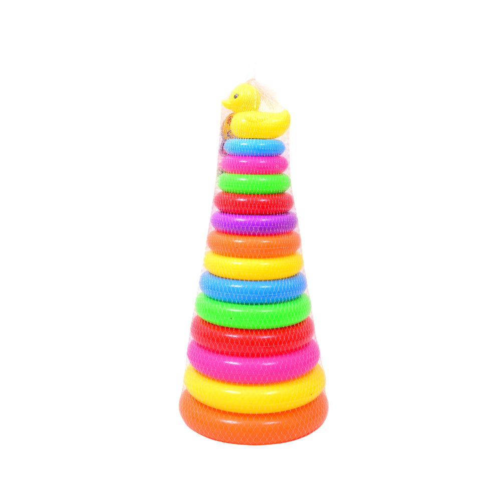 730-1 RAIMBOW CIRCLE TOWER MULTI COLOR D Default Title - MamasJan Toys