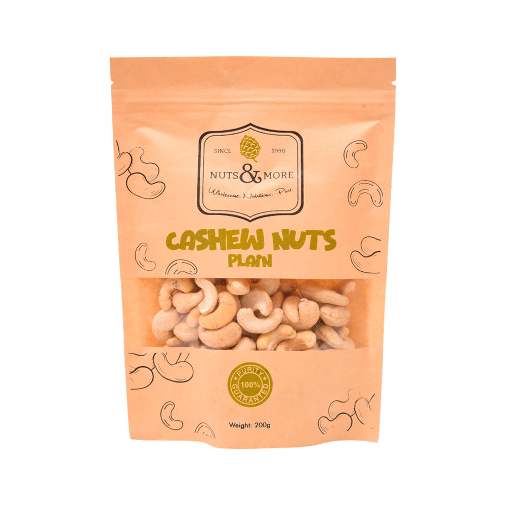 NUTS & MORE CASHEW NUTS REGULAR PLAIN 200GM Default Title - MamasJan GroceryFoods