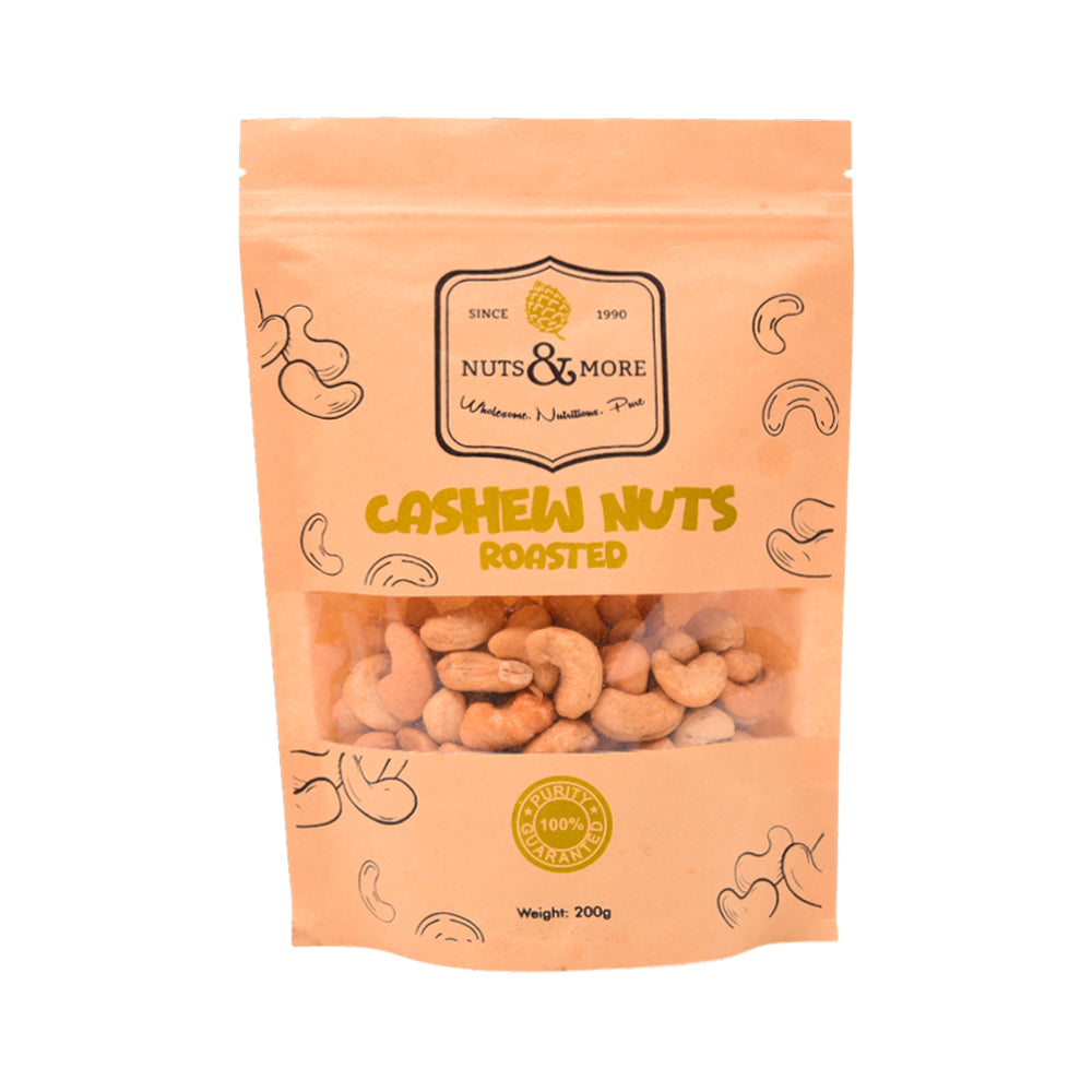 NUTS & MORE CASHEW NUTS ROASTED REGULAR 200GM Default Title - MamasJan GroceryFoods