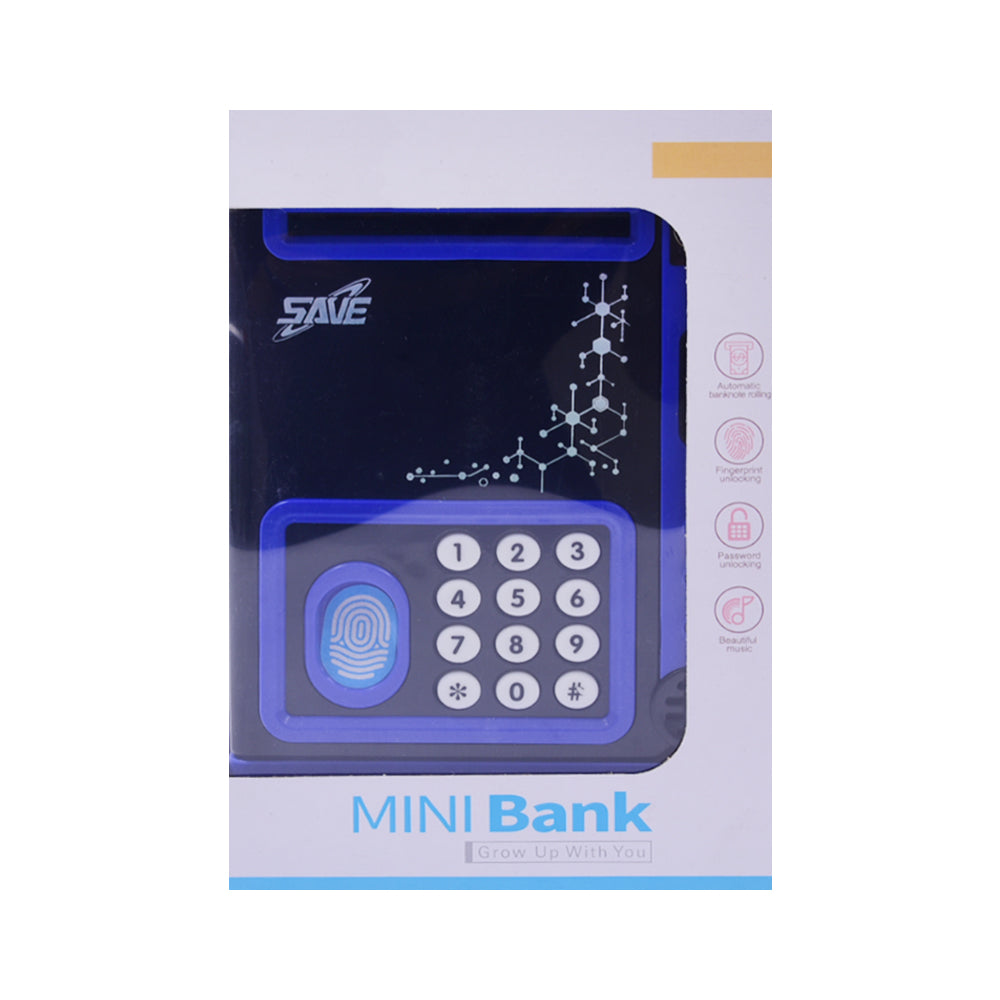 5998-2 MUSICAL MINI SAVING BANK BLUE A.I Default Title - MamasJan Toys