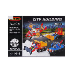 SJ699-144 SELF ASSEMBLING VEHICLES 4IN1 A.I Default Title - MamasJan Toys
