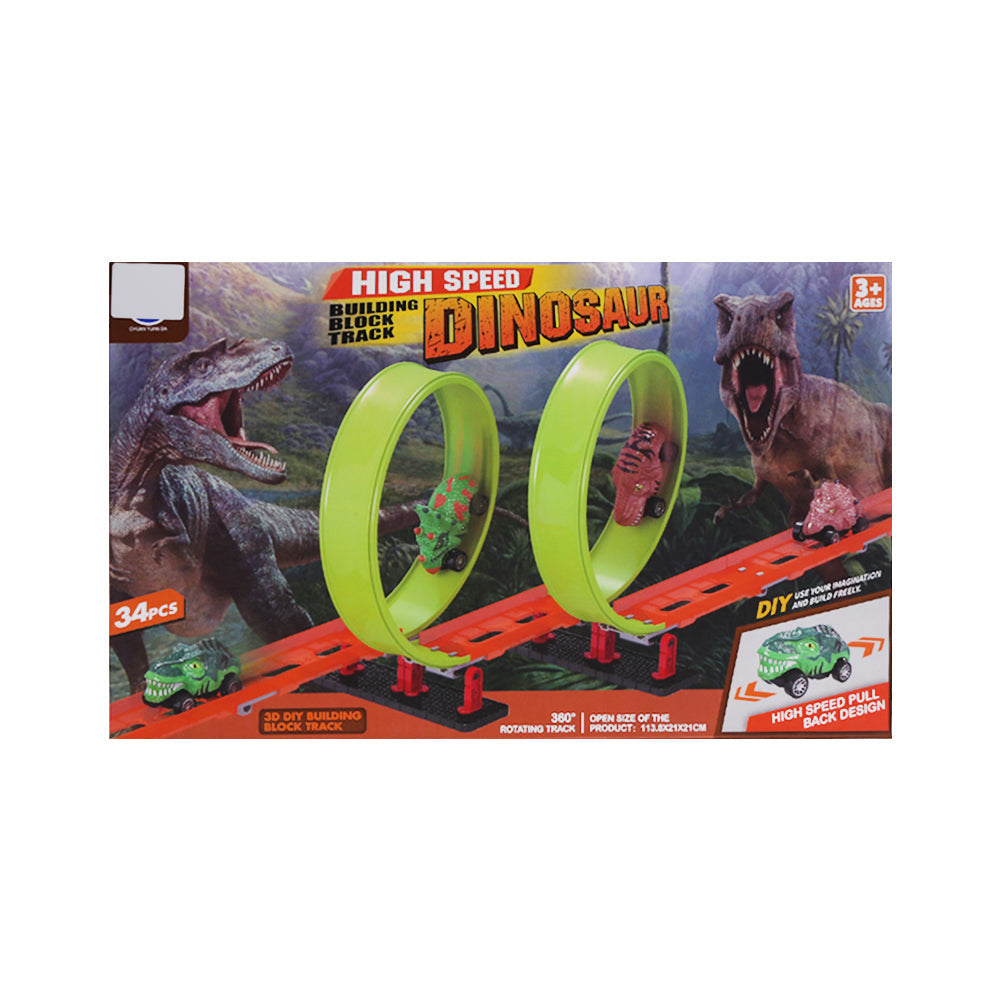 696-005 HIGH SPEED DINO TRACK 34PCS A.I Default Title - MamasJan Toys