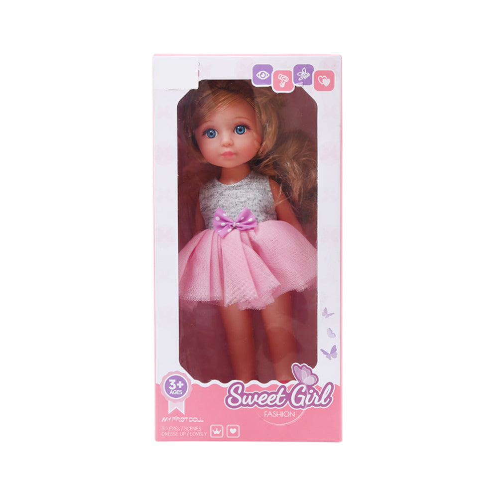 WZB9901-7 DOLL W-FROCK 12INCH A.I Default Title - MamasJan Toys