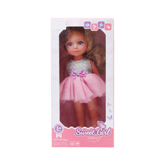 WZB9901-7 DOLL W-FROCK 12INCH A.I Default Title - MamasJan Toys