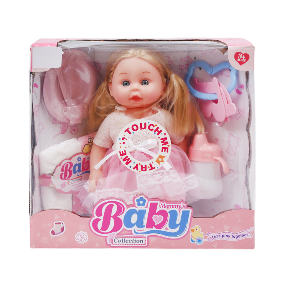 NEW255B BABY GIRL DOLL 14INCH A.I Default Title - MamasJan Toys