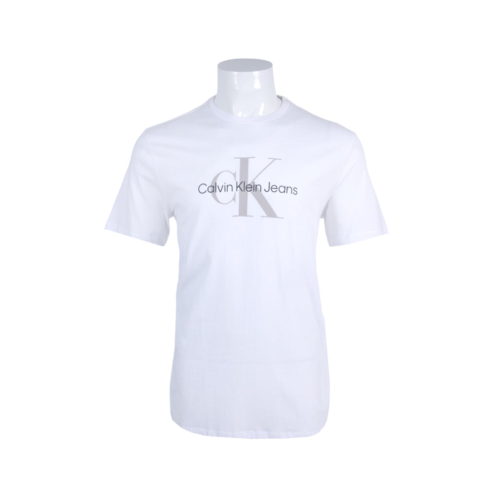 CK MEN S/S R.NECK SHIRT 603204 WHT M (IRS) M - MamasJan mens wear
