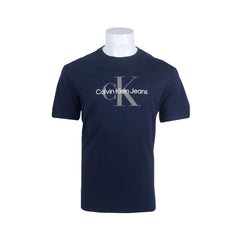 CK MEN S/S R.NECK SHIRT 601771 NVY L (IRS) S - MamasJan mens wear