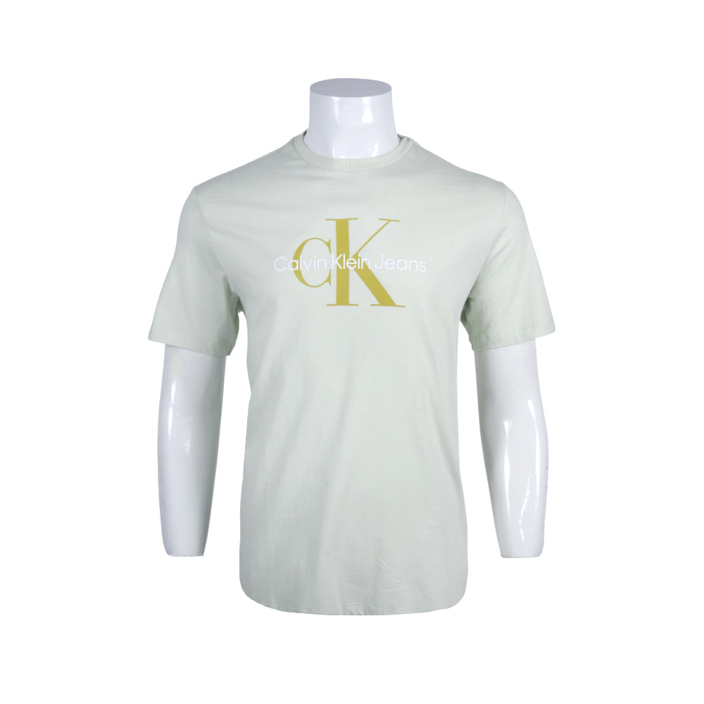 CK MEN S/S R.NECK SHIRT 609584 GRN M (IRS) M - MamasJan mens wear