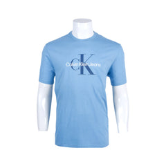 CK MEN S/S R.NECK SHIRT 609582 BLU L (IRS) XL - MamasJan mens wear