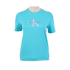 CK WOMEN S/S R.NECK SHIRT 612107 GRN L (IRS) M - MamasJan mens wear