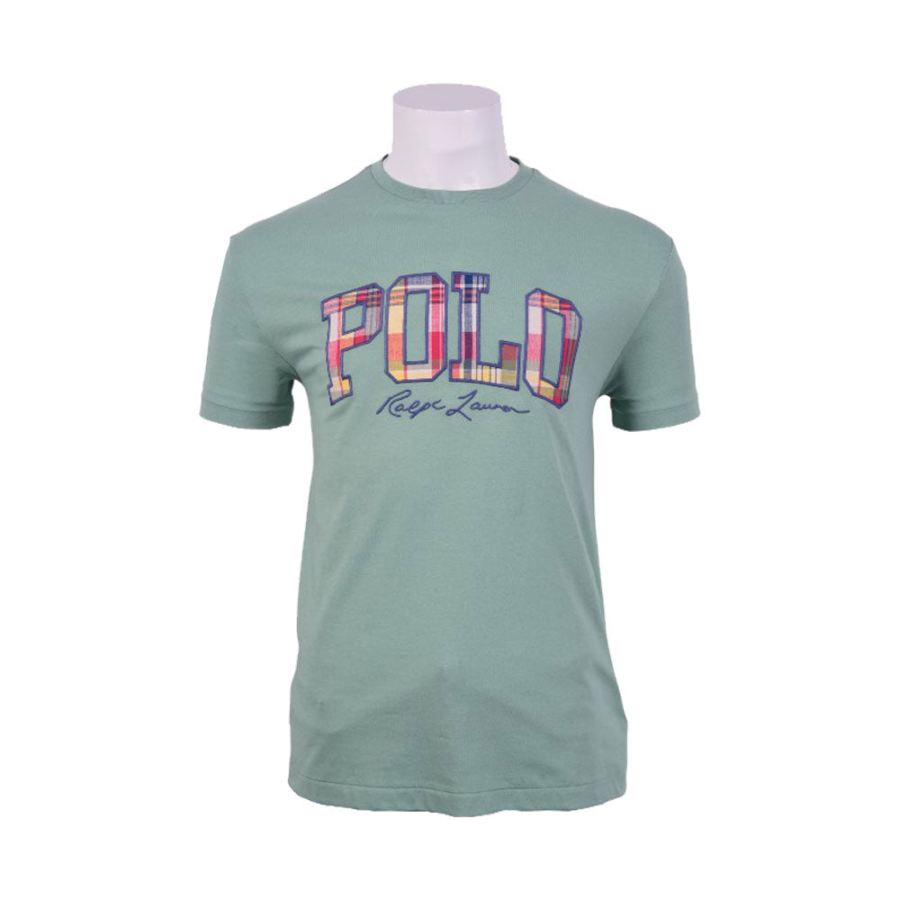 RL MEN S/S R.NECK SHIRT 422002 MINT L (IR) M - MamasJan mens wear