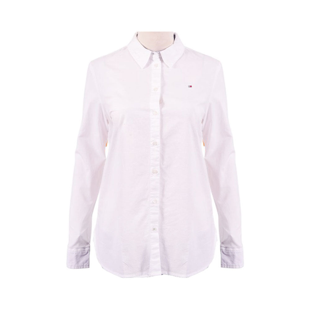 TH WOMEN L/S DRESS SHIRT 76J4826-100 WHT L (IR) XL - MamasJan mens wear