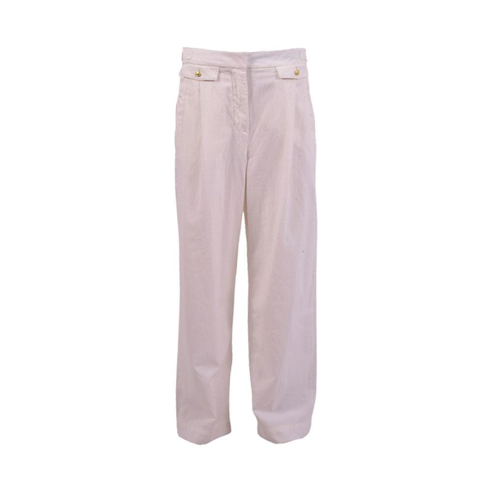 TH WOMEN TROUSER XW04789-100 WHT M (IR) S - MamasJan mens wear