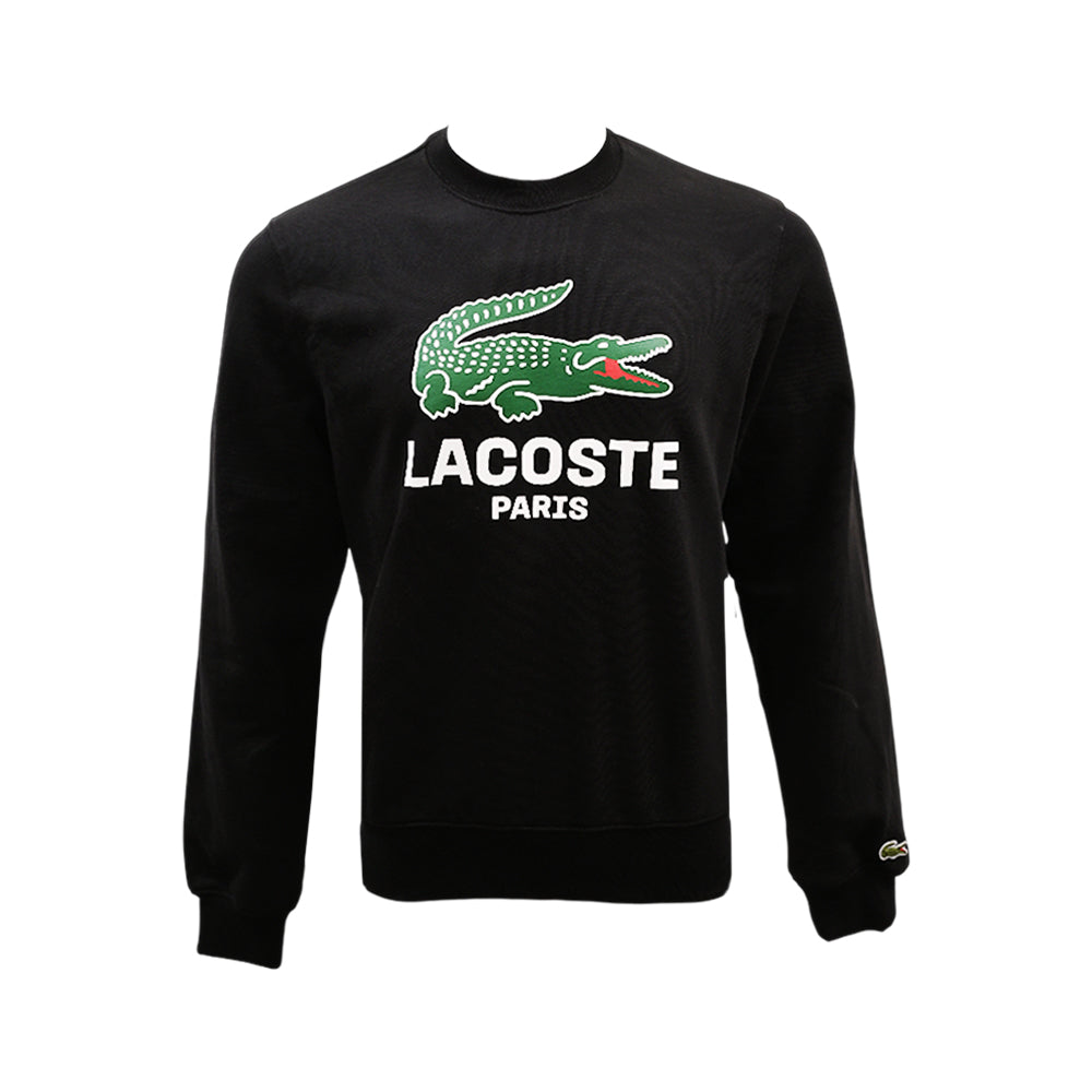LAC MEN L/S TERRY SWEAT SHIRT SH5636-031 BLK S (IRW) Default Title - MamasJan mens wear