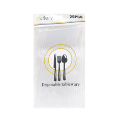 DISPOSIBLE FORK TRANSPARENT 20PC PACK IR 50707-29 Default Title - MamasJan Grocery Nonfood