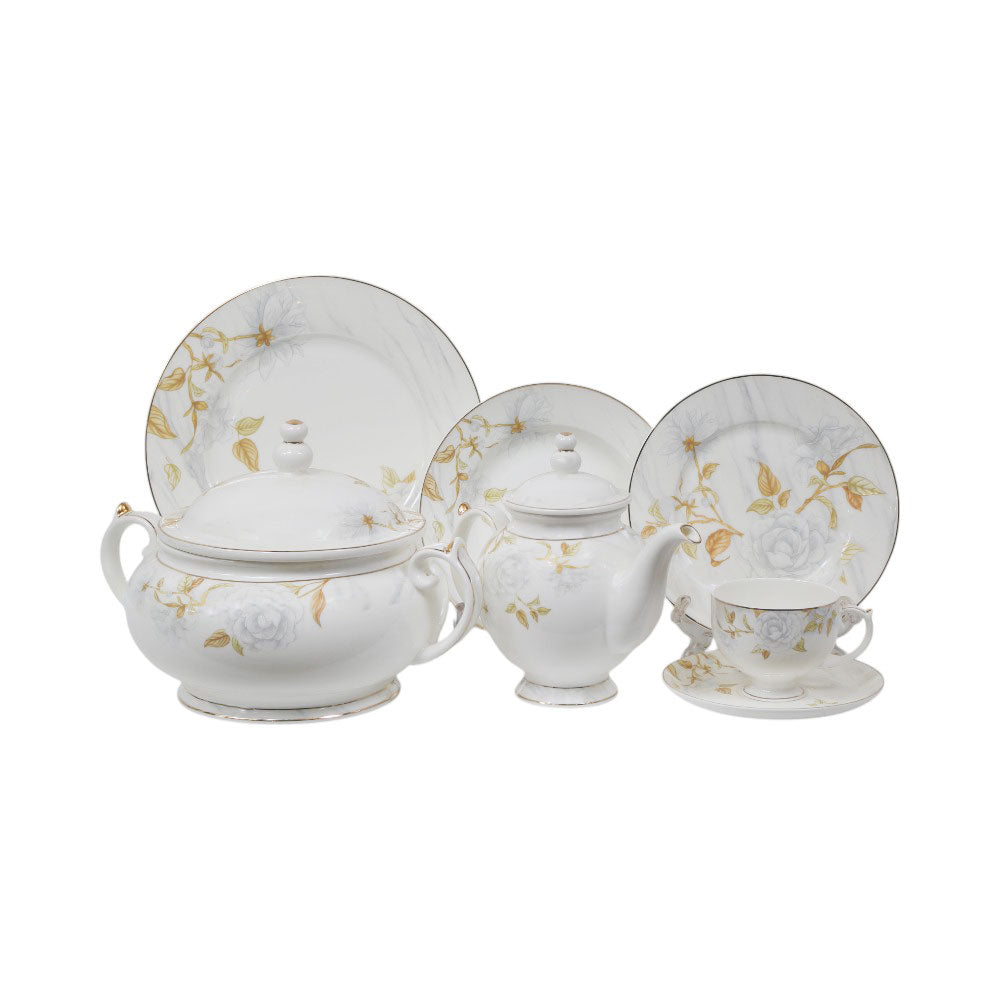 DINNER SET 71PC BONE CHINA SSW-18 Default Title - MamasJan Crockery