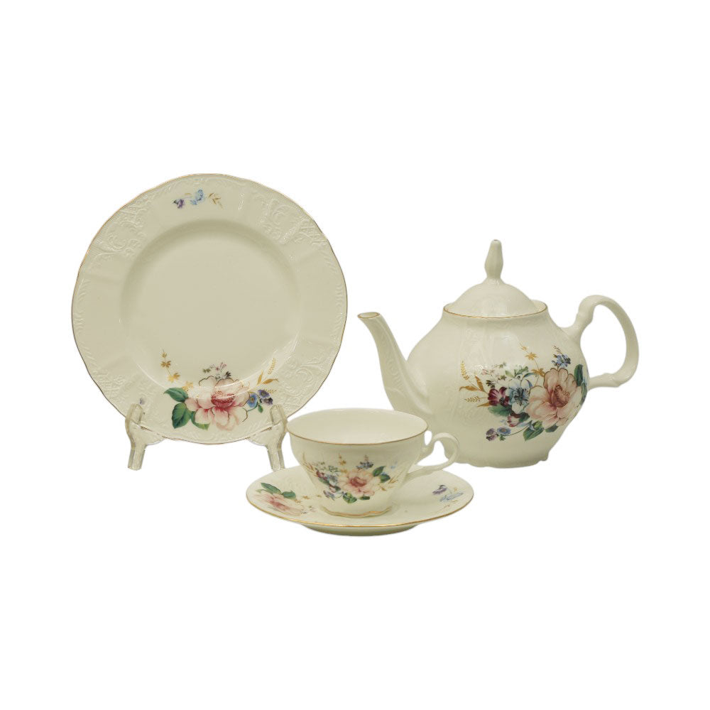 TEA SET 24PC SUPER BONE ELEGANT STYLE NY-YQA4759 Default Title - MamasJan Crockery