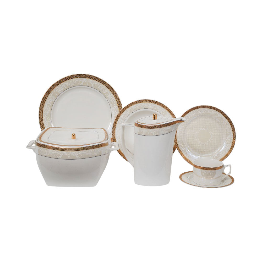 DINNER SET 61PC BONE CHINA HP-847 KC Default Title - MamasJan Crockery