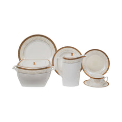 DINNER SET 61PC BONE CHINA HP-847 KC Default Title - MamasJan Crockery