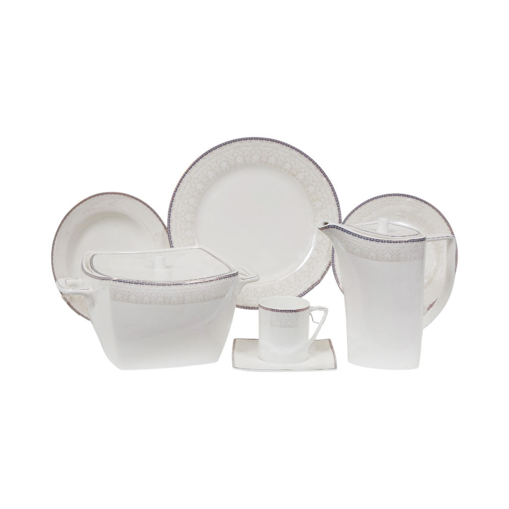DINNER SET 61PC BONE CHINA HP006 KC Default Title - MamasJan Crockery