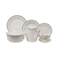 DINNER SET 61PC BONE CHINA TY03 AH Default Title - MamasJan Crockery