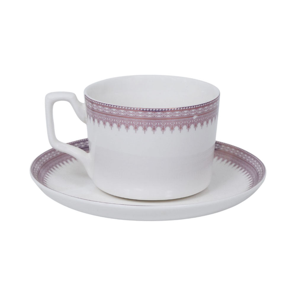 CUP SAUCER BONE CHINA SH141 03323 KF (Pack of 6) Default Title - MamasJan Crockery
