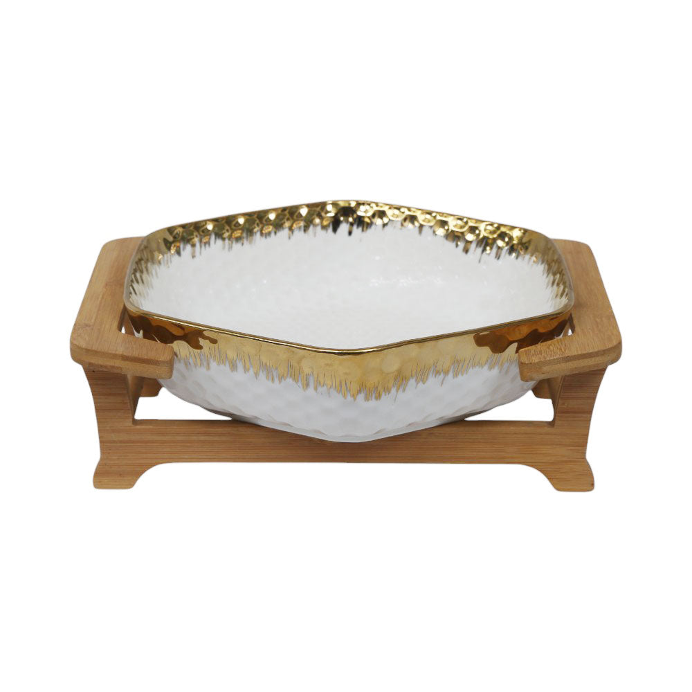 BOWL FRUIT WITH STAND ET005/HF04 HFE Default Title - MamasJan Crockery