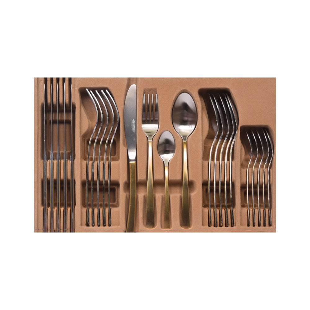 CUTLERY SET 24PC ALPEN BERG EE131 Default Title - MamasJan Crockery