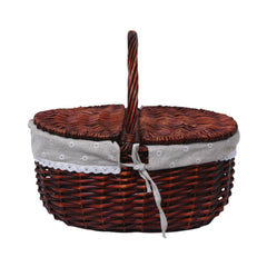 BASKET CANE IR 35637-29 Default Title - MamasJan Crockery