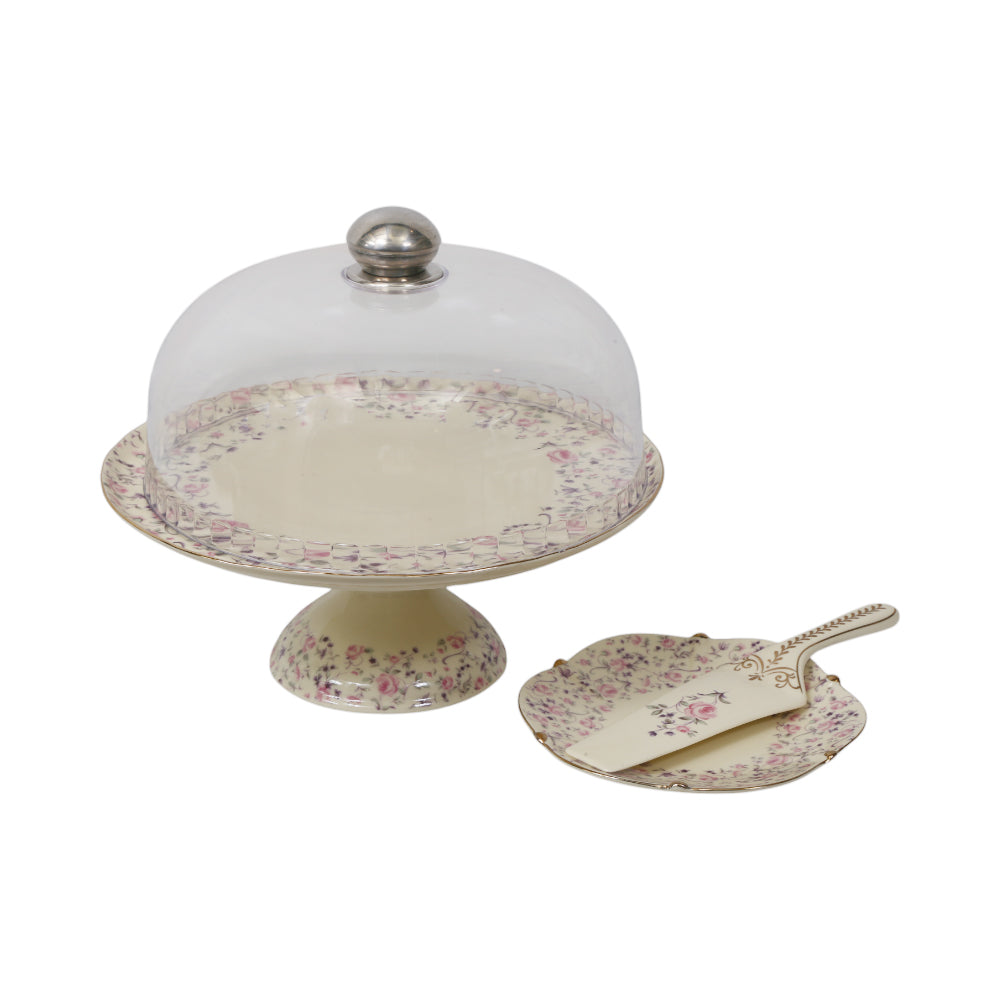 CAKE PLATE SET 9PC PORCELAIN KY6402 MS Default Title - MamasJan Crockery
