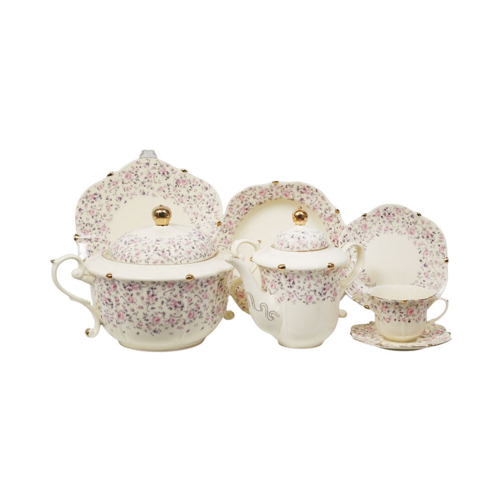 DINNER SET 75PC BONE CHINA KY6402 MS Default Title - MamasJan Crockery