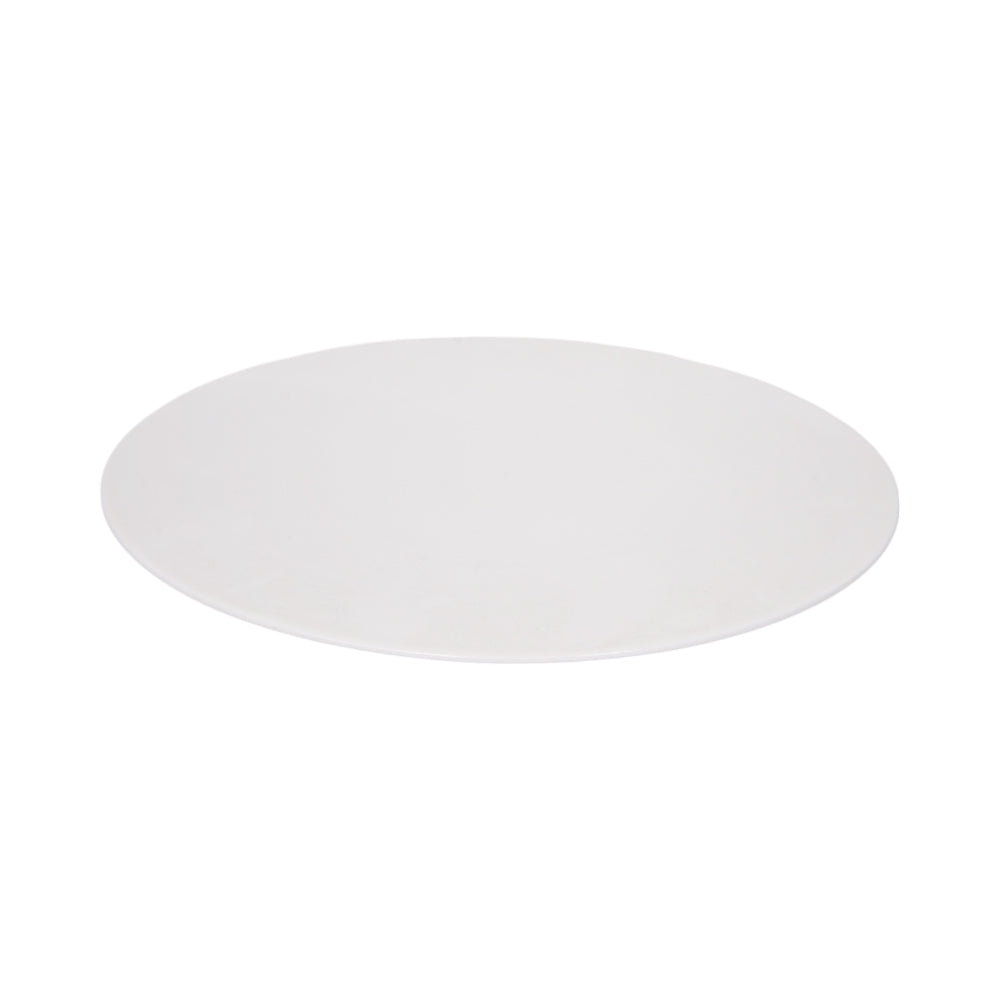 DISH FLAT WHITE PORCELAIN 12 INCH IR Default Title - MamasJan Crockery