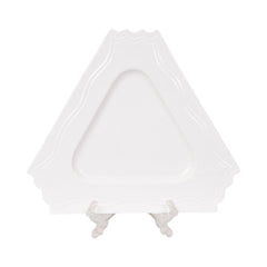 DISH WHITE PORCELAIN TRIANGLE 13.5 INCH IR Default Title - MamasJan Crockery