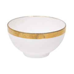 BOWL SWEET WHITE PORCELAIN ELECTROPLATE 4.5P-DD Default Title - MamasJan Crockery
