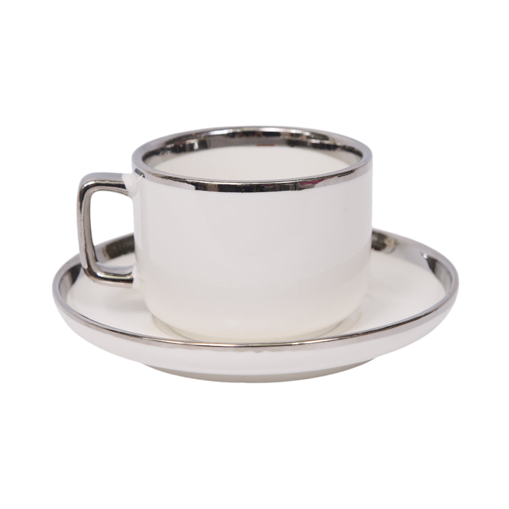 CUP & SAUCER SET 6PC CERAMIC 1125-3-S Default Title - MamasJan Crockery