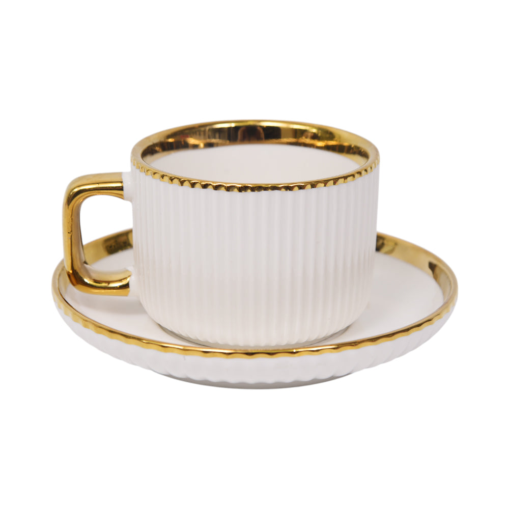 CUP & SAUCER SET 6PC CERAMIC 1125-1 Default Title - MamasJan Crockery