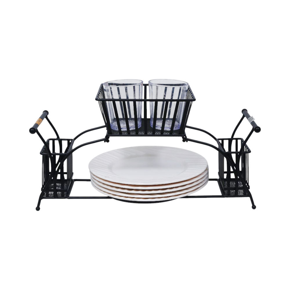 PLATE RACK IRON IR 288 Default Title - MamasJan Crockery
