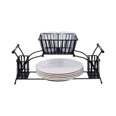 PLATE RACK IRON IR 288 Default Title - MamasJan Crockery