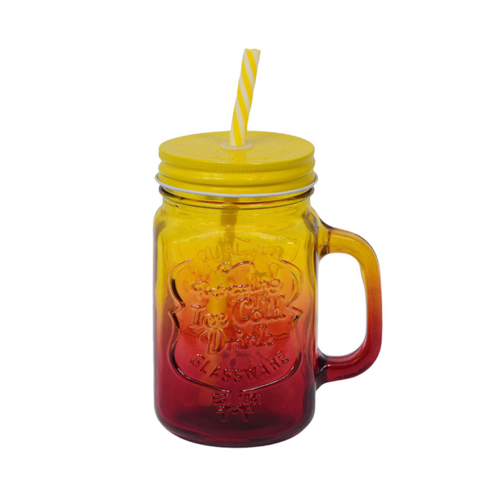 MUG WITH STRAW IR D6-10 Default Title - MamasJan Crockery