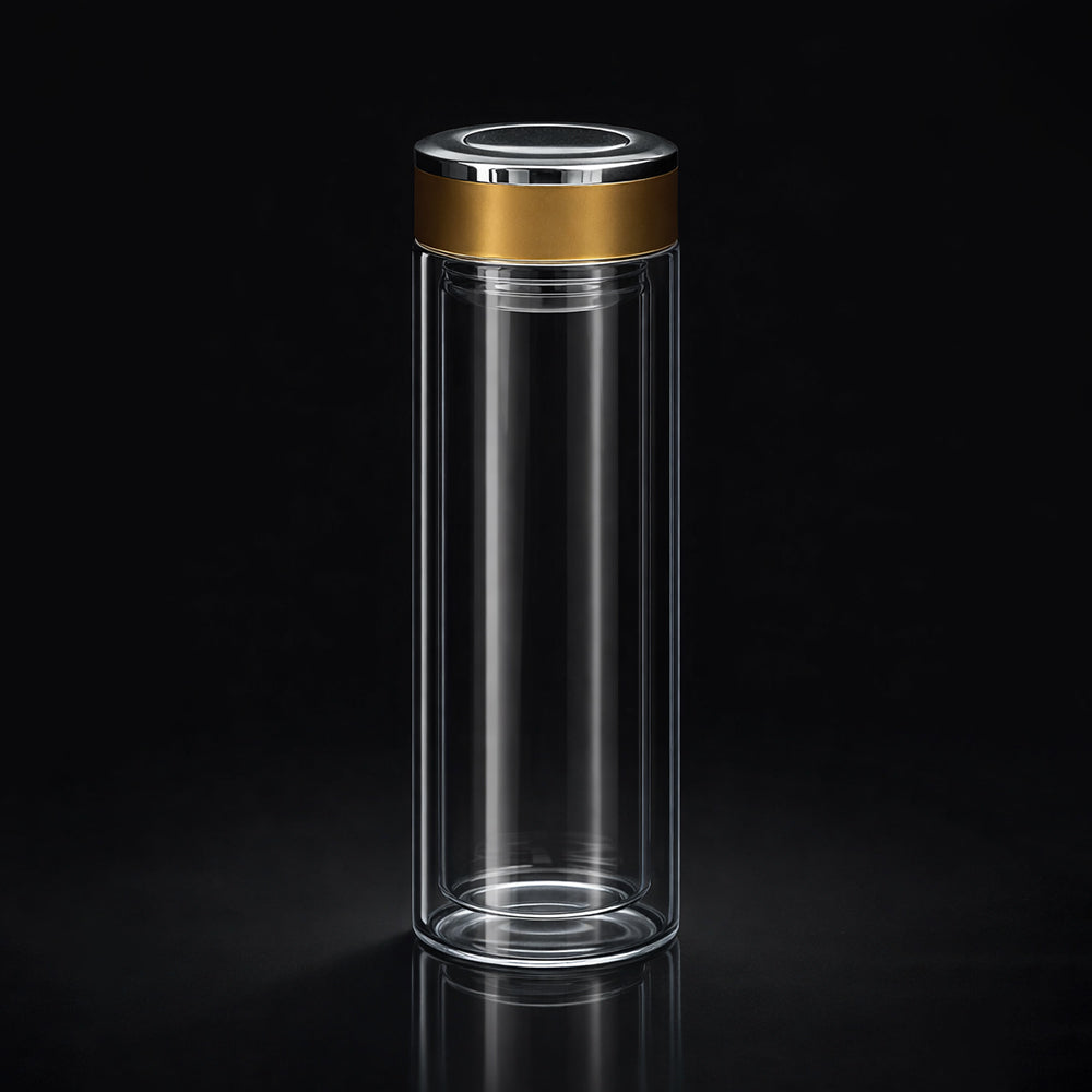 BOTTLE GLASS DOUBLE WALL IR H1-5 Default Title - MamasJan Crockery