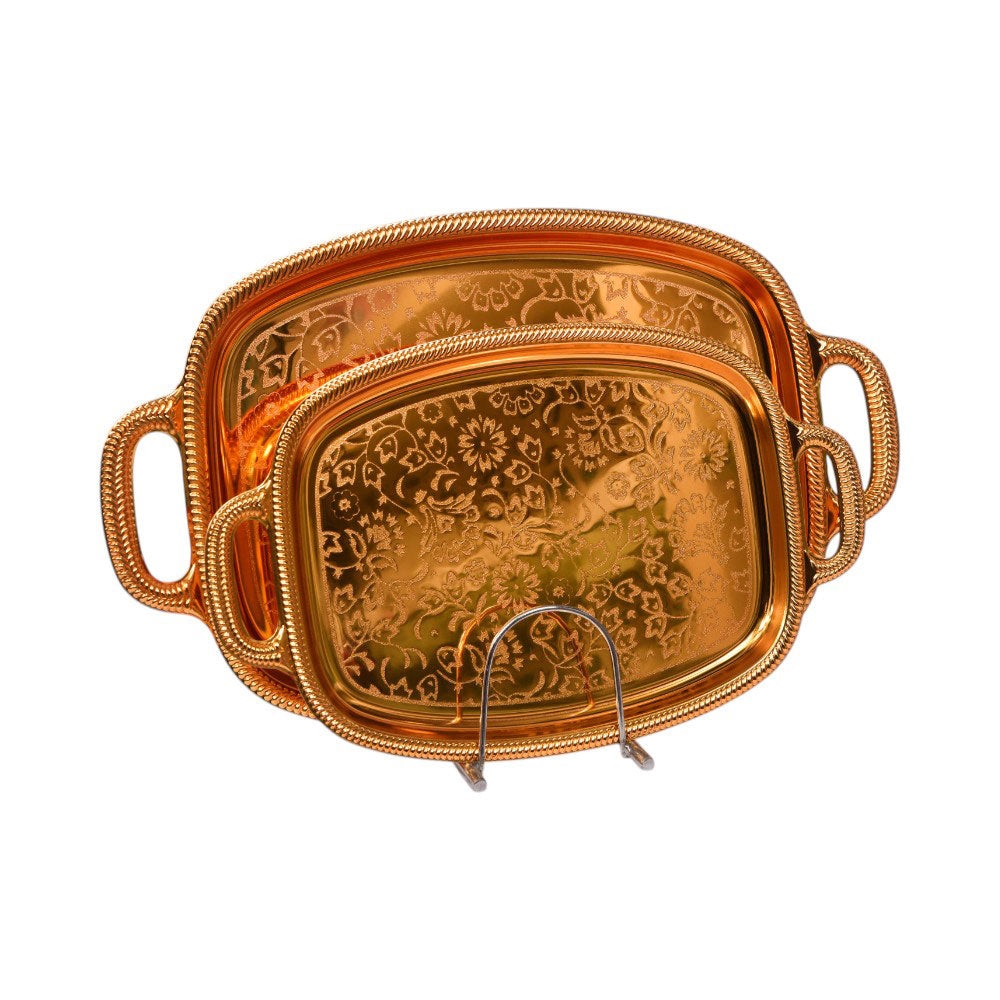 TRAY STEEL GOLDEN IR K41-44 Default Title - MamasJan Crockery