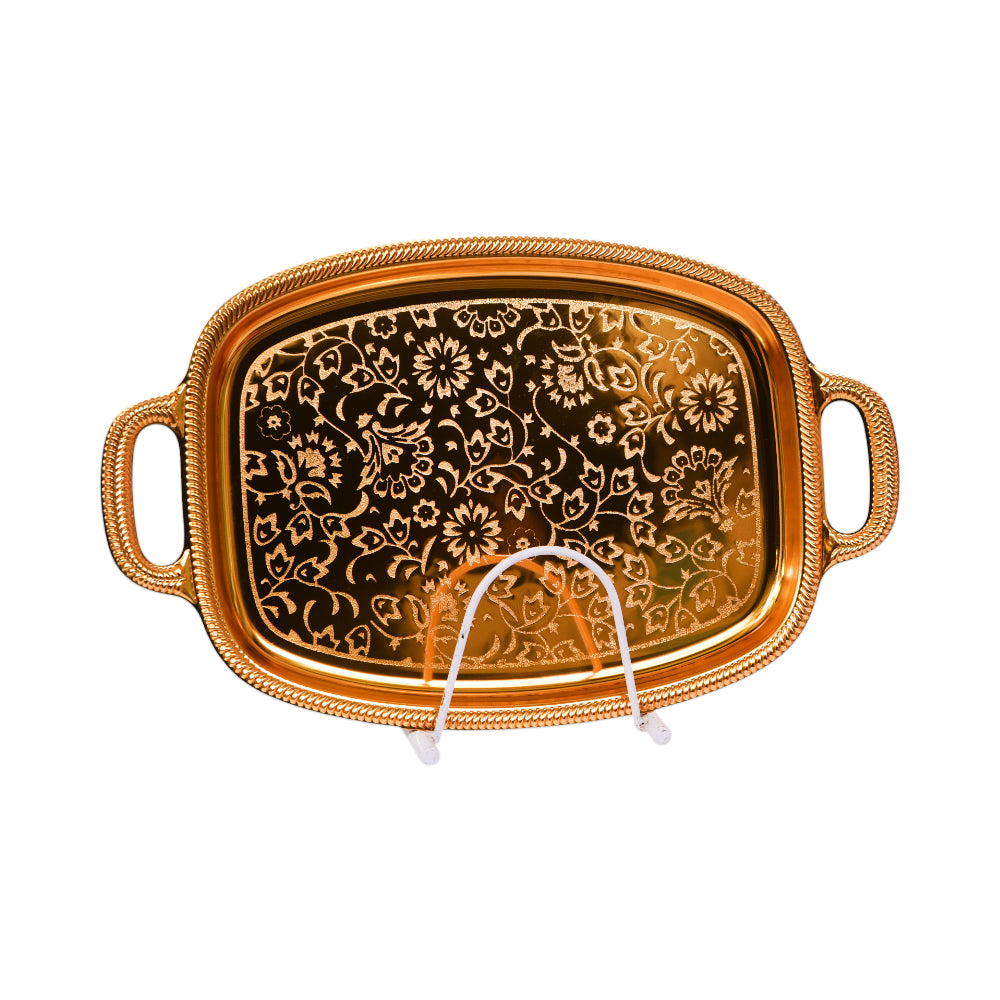 TRAY STEEL GOLDEN IR K45-48 Default Title - MamasJan Crockery