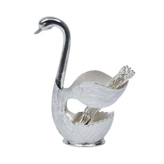 SPOON SET 7PC SWAN SIVER IR K165-166 Default Title - MamasJan Crockery