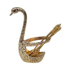 SPOON SET 7PC SWAN GOLDEN IR K169-171 Default Title - MamasJan Crockery