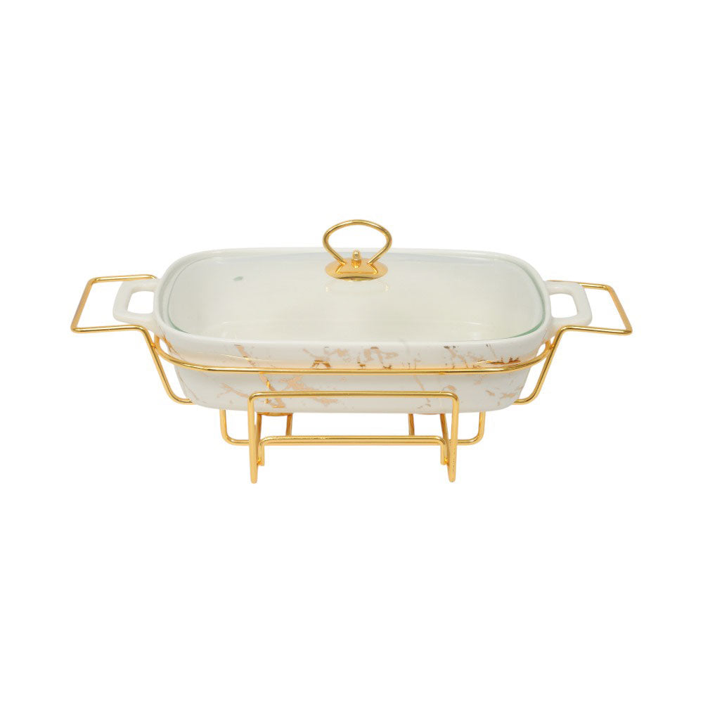 DONGA RECTANGULAR MORE & MORE CX2421 WHITE Default Title - MamasJan Crockery