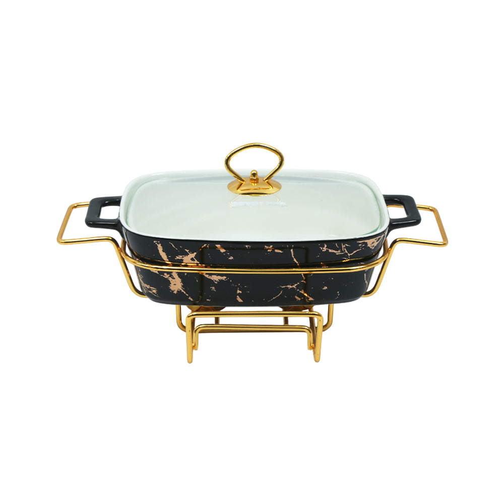 DONGA RECTANGULAR MORE & MORE CX2420 BLACK Default Title - MamasJan Crockery