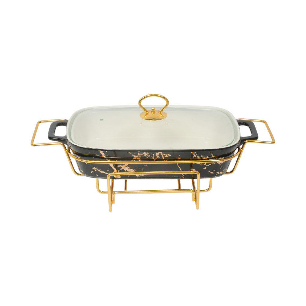 DONGA RECTANGULAR MORE & MORE CX2421 BLACK Default Title - MamasJan Crockery