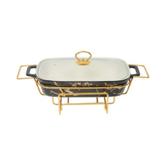 DONGA RECTANGULAR MORE & MORE CX2421 BLACK Default Title - MamasJan Crockery