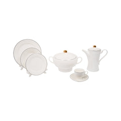 DINNER SET 61PC BONE CHINA XFQ008 KC Default Title - MamasJan Crockery